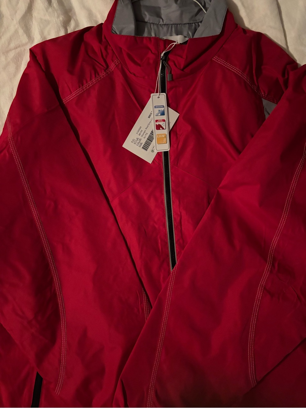 Men's Red Lightweight Softshell Jacket - Unbranded